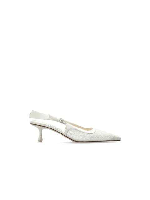 JIMMY CHOO JIMMY CHOO 'Amel' Ivory 50mm Pumps New & Authentic (Women's
