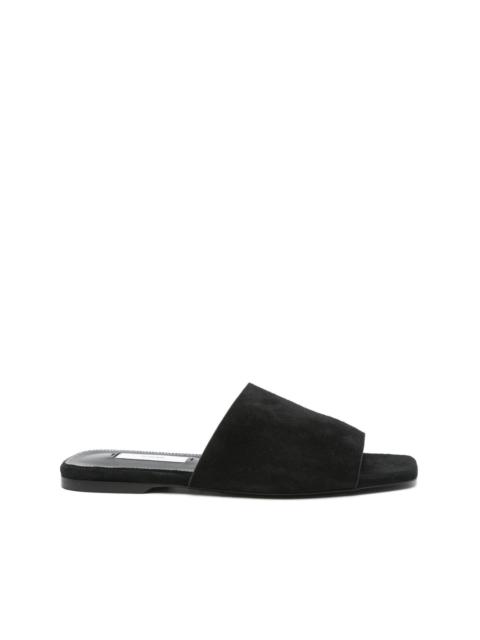 velour-leather sandals