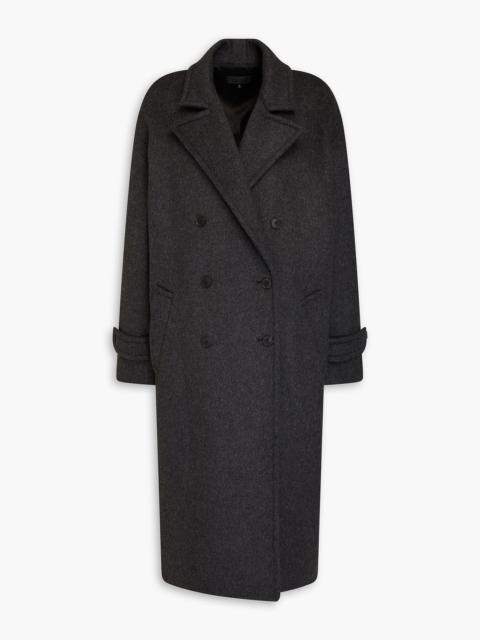 NILI LOTAN Georgio double-breasted brushed wool-felt coat