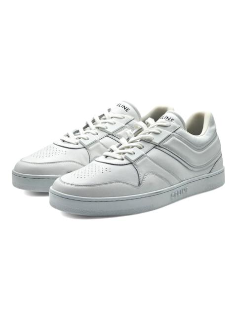 CELINE Trainer Low Top Leather Sneakers in White size 44 $850