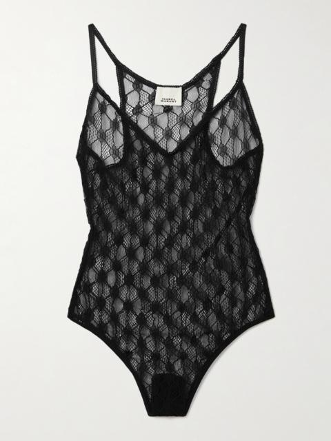 Isabel Marant Mildy Stretch-lace Bodysuit