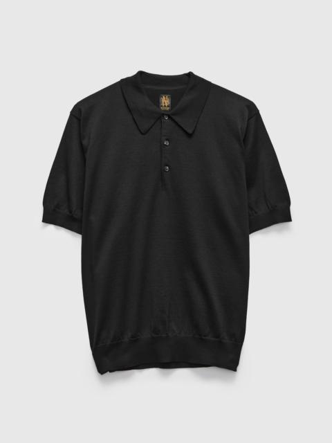 BATONER Caribbean Sea Island SS Polo in Black