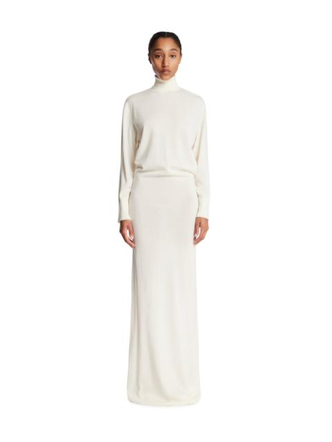 armarium White Cashmere and Wool Maxi Dress