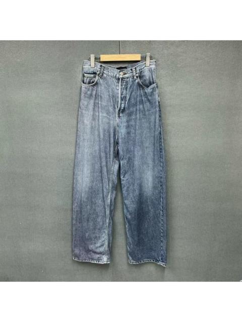 BALENCIAGA Balenciaga 3D printed faux denim trousers