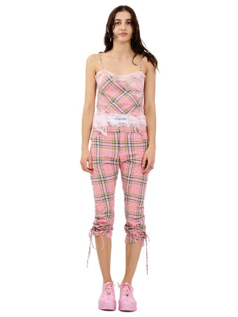 Collina Strada PINK PLAID MALDIVES PANT