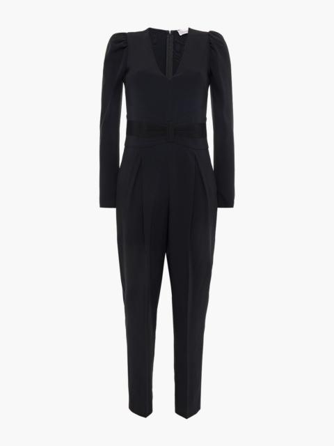 REDValentino Pleated stretch-crepe jumpsuit