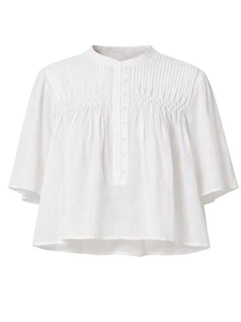 Isabel Marant Étoile COTTON VOILE SMOCK STITCH DESTINY TOP