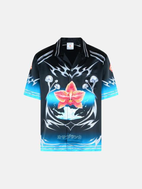 CASABLANCA BLACK SILK SHIRT