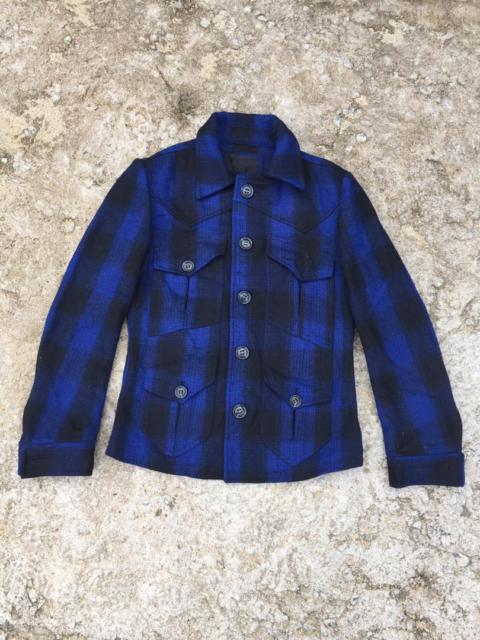 Other Designers Japanese Brand - Jack Rose Wool Bondage Tartan Button-ups Jacket