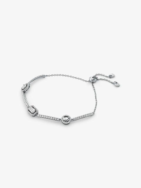 MICHAEL KORS Pavé Precious Metal-Plated Sterling Silver Bracelet