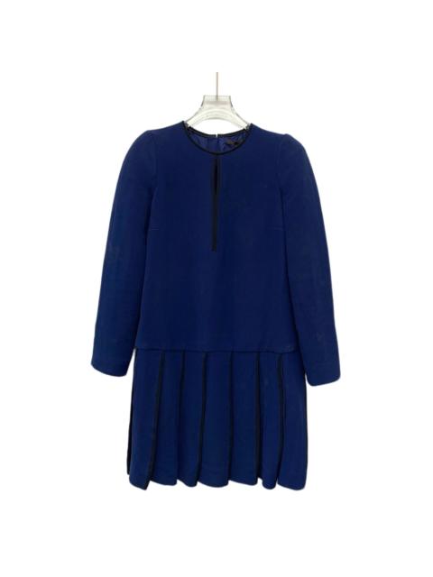 Louis Vuitton Louis Vuitton Navy Crew Neck Zip Long Sleeve Dress