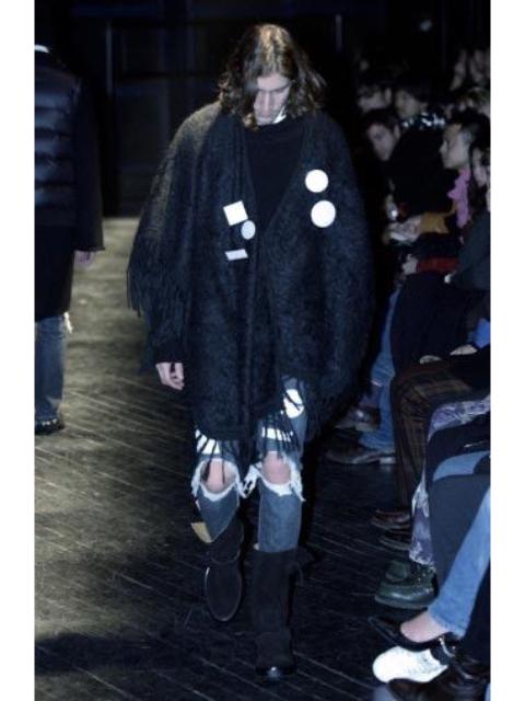 NUMBER (N)INE Number (N)ine F/W'04 Love & Peace Patchwork Distressed Denim