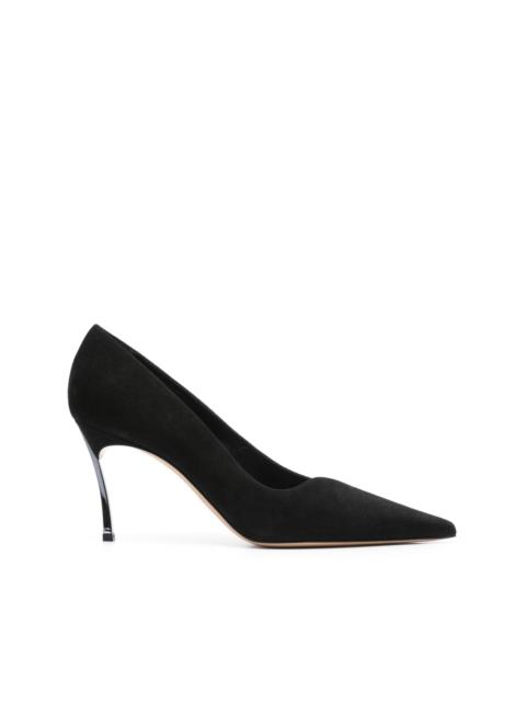 CASADEI 90mm Superblade Suede pumps
