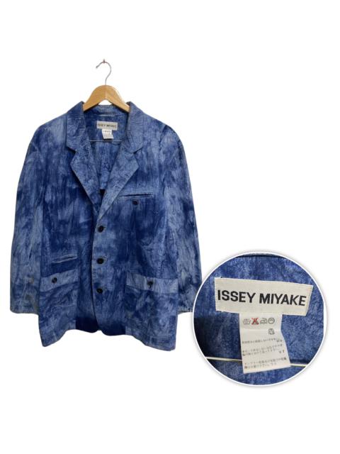 Other Designers Issey Miyake - Rare🔥Archive Issey Miyake Dyed Indigo Bleach Jacket