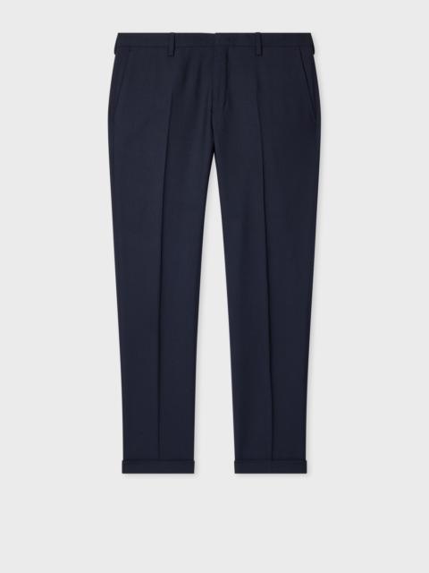 Paul Smith Slim-Fit Navy Two-Ply Merino Wool Trousers