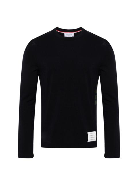 Thom Browne stripe-detailing wool T-shirt