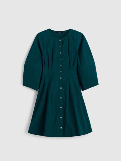 Madewell Sculptural-Sleeve Pleated Mini Dress