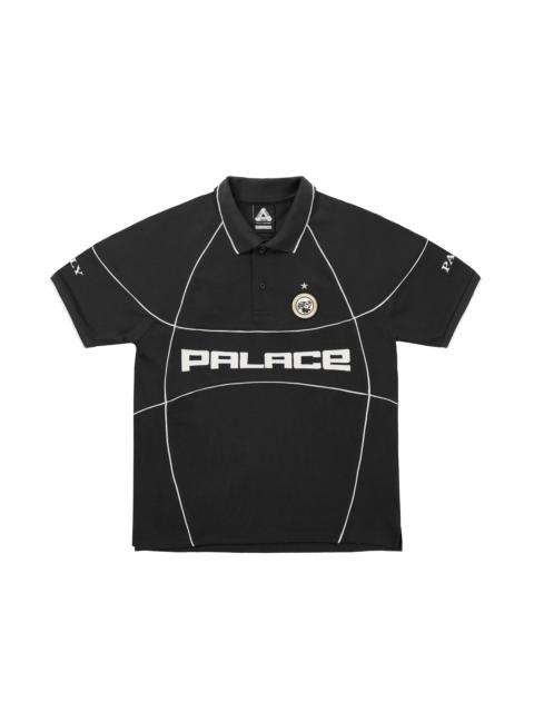PALACE PRO TEAM PIPED POLO BLACK