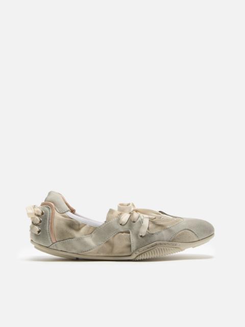 Acne Studios Lace-up suede shoes - Multi White