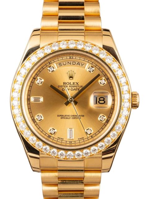 ROLEX Rolex Day-Date II Ref 218348 18k Yellow Gold