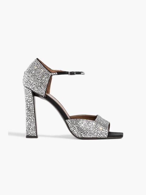 Giuseppe Zanotti Mya 105 crystal-embellished satin sandals