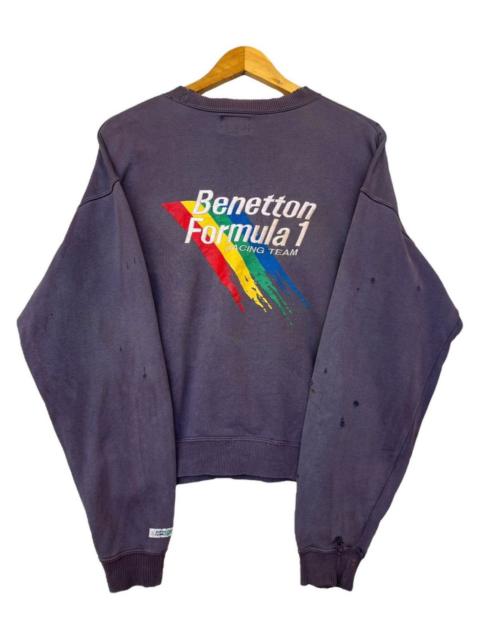 Other Designers Vintage Benetton Formula 1 Distressed Baggy Boxy Sweatshirt