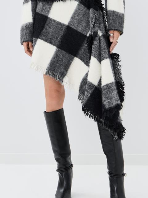 Proenza Schouler Kai Skirt In Brushed Glenplaid Knit