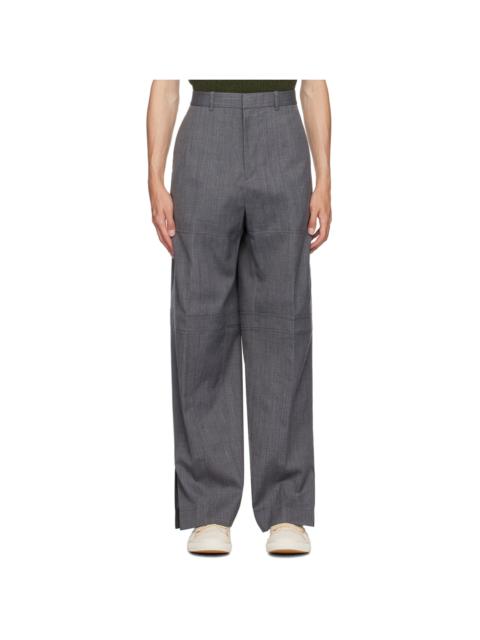 Jil Sander Gray Vented Trousers