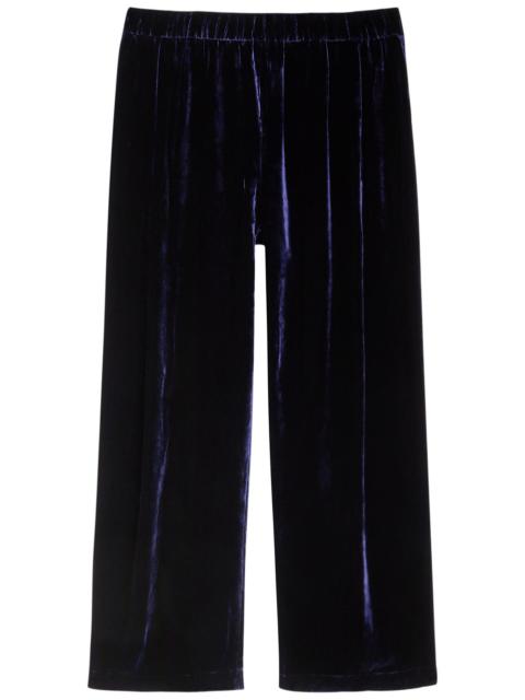 EILEEN FISHER Eileen Fisher Straight-leg Velvet Trousers