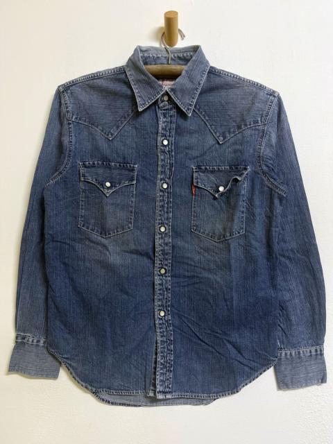 Levi's Vintage Levis Red Tab Light Denim Snap Button Shirt
