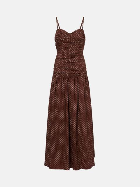POSSE Edie polka-dot maxi dress