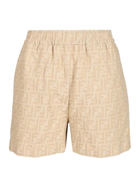 FENDI Fendi Women Ff Chambray Shorts