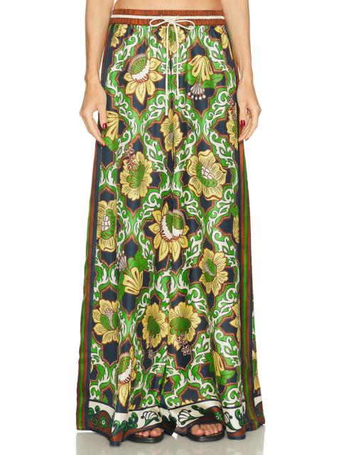 ALÉMAIS Liana Silk Palazzo Pant