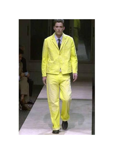 SS02 Runway Yellow Wash Jeans