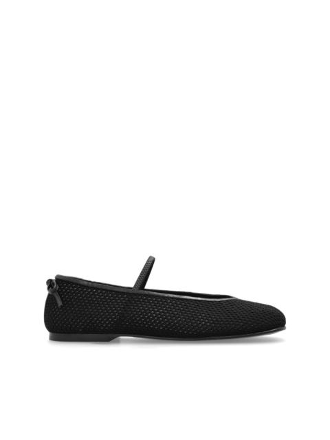 leather ballerina shoes