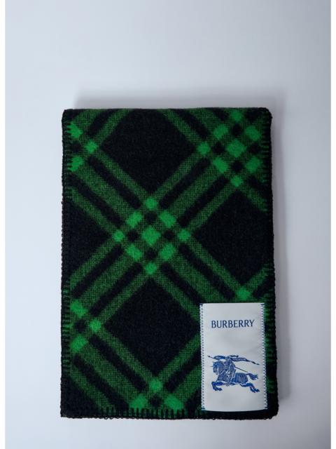 Burberry Burberry Men Check Wool Scarf
