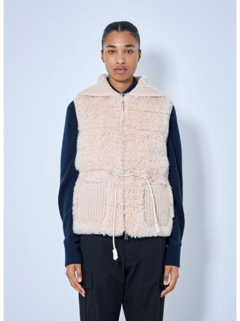 Moncler Moncler Women Sherpa-Lined Knitted Vest