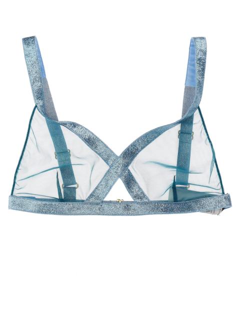 TOM FORD Tom Ford Women Iridescent Sable Tulle Top
