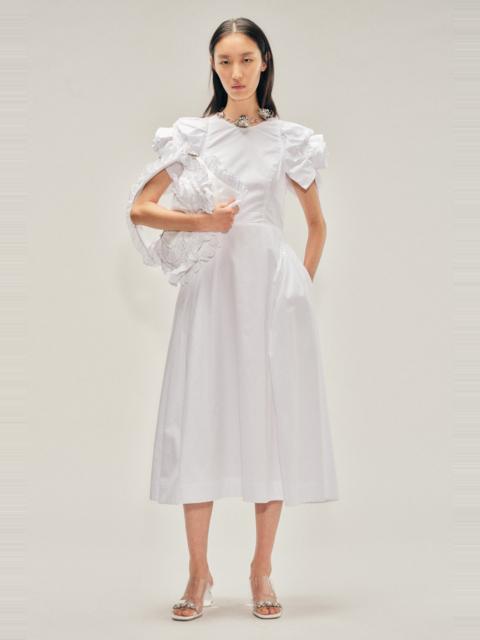 Simone Rocha Rose Puff Sleeve Hip Dress