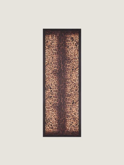 Givenchy STOLE IN SILK CHIFFON WITH LEOPARD PRINT