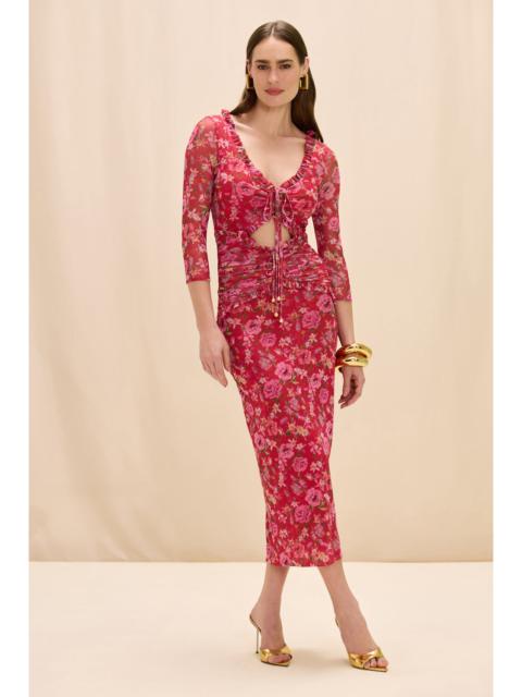 PatBO PEONY MIDI DRESS