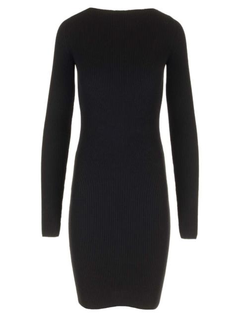 Rick Owens Ribbed Viscose Dress Dresses Black