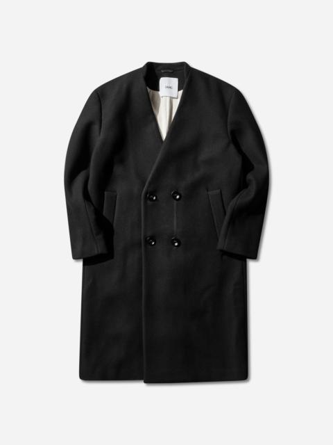 OAMC Men's Double Breasted Wool Coat Black