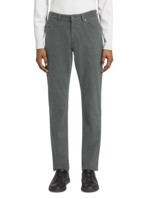 ZEGNA City Fit Stretch Cotton Pants