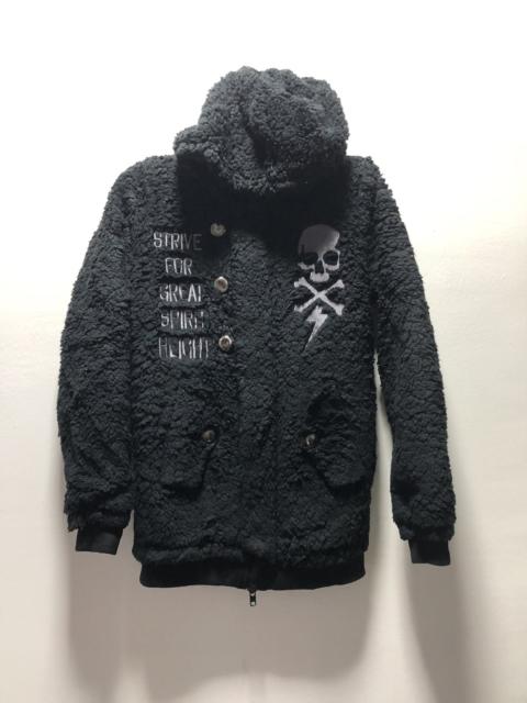 Other Designers Japanese Brand - GHOST OF HARLEM Fleece Jacket Hoodie Japan Skull