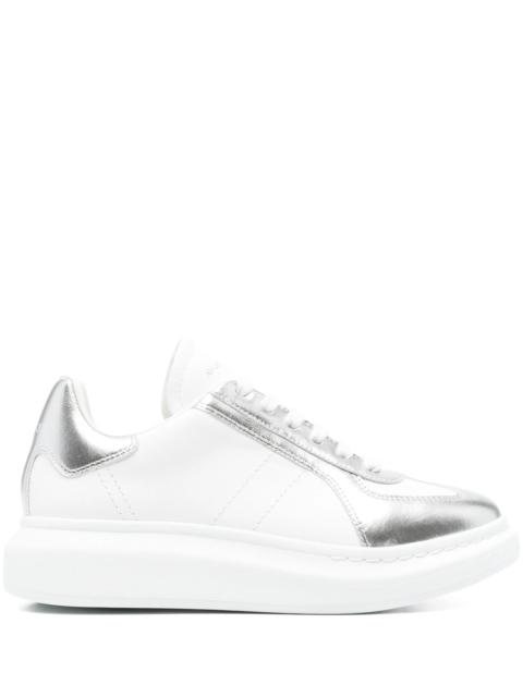 Alexander McQueen Alexander Mcqueen Metallic-panel Leather Sneakers