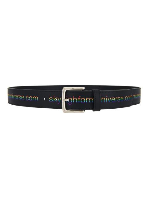 Our Legacy Speed Belt Flecking Black Leather | REVERSIBLE