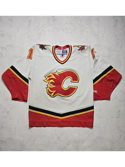 Other Designers VTG CCM Air-Knit Calgary Flames Dolan #1 NHL Hockey Jersey