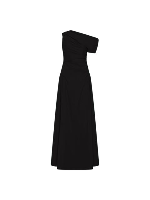 asymmetrical-detail evening dress