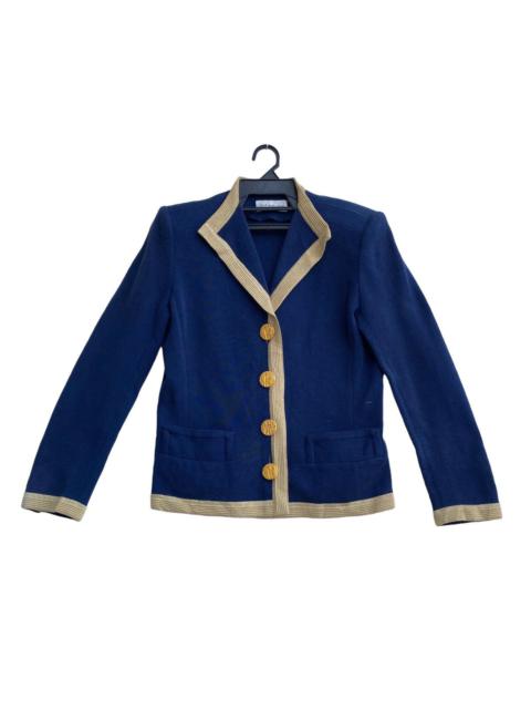 Other Designers Vintage - Vtg 90s Yves Saint Laurent uniform blazer jacket golden trim